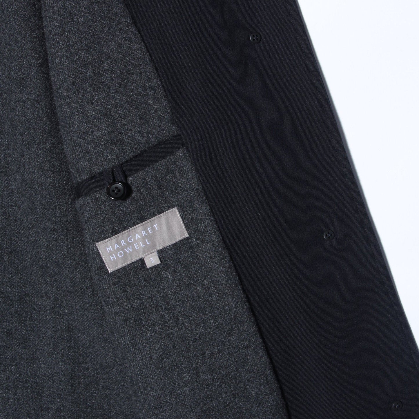 WOOL COTTON GABARDINE COAT