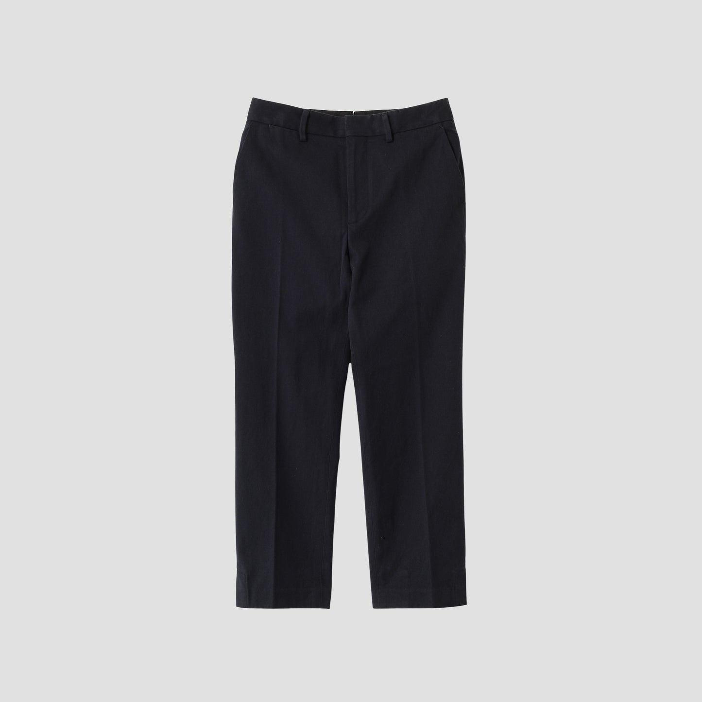 YARN DYE HEAVY COTTON TWILL TROUSERS