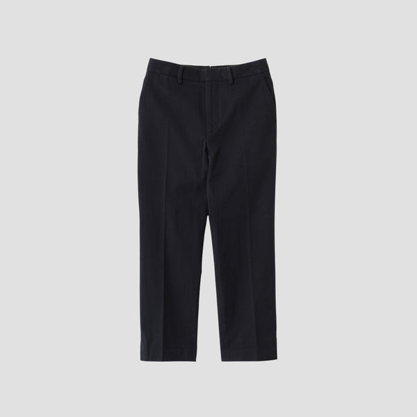 YARN DYE HEAVY COTTON TWILL TROUSERS