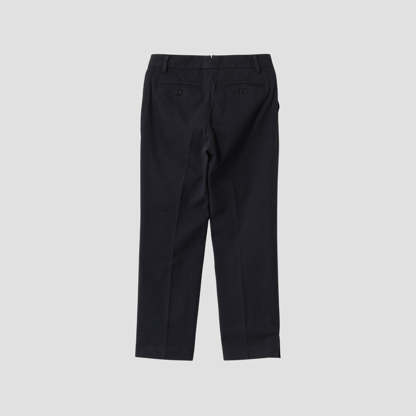 YARN DYE HEAVY COTTON TWILL TROUSERS