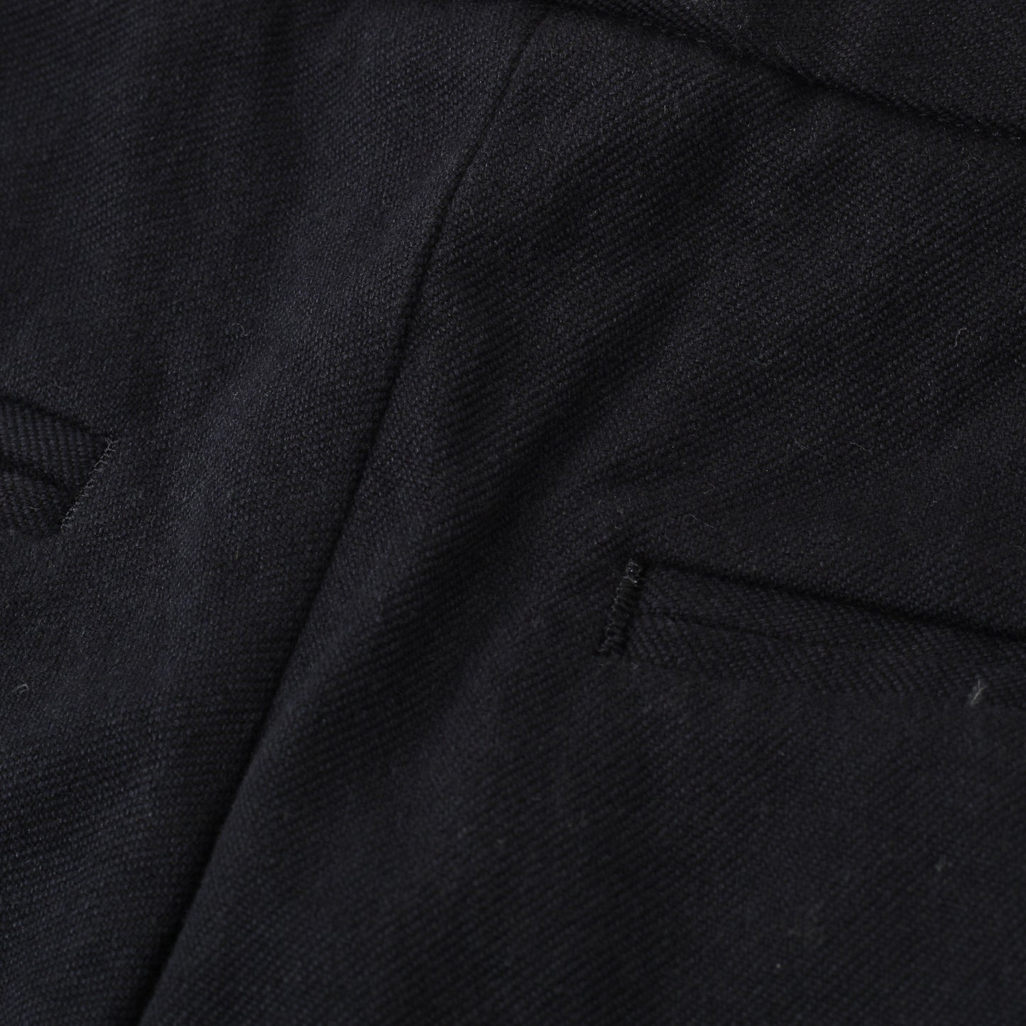 YARN DYE HEAVY COTTON TWILL TROUSERS
