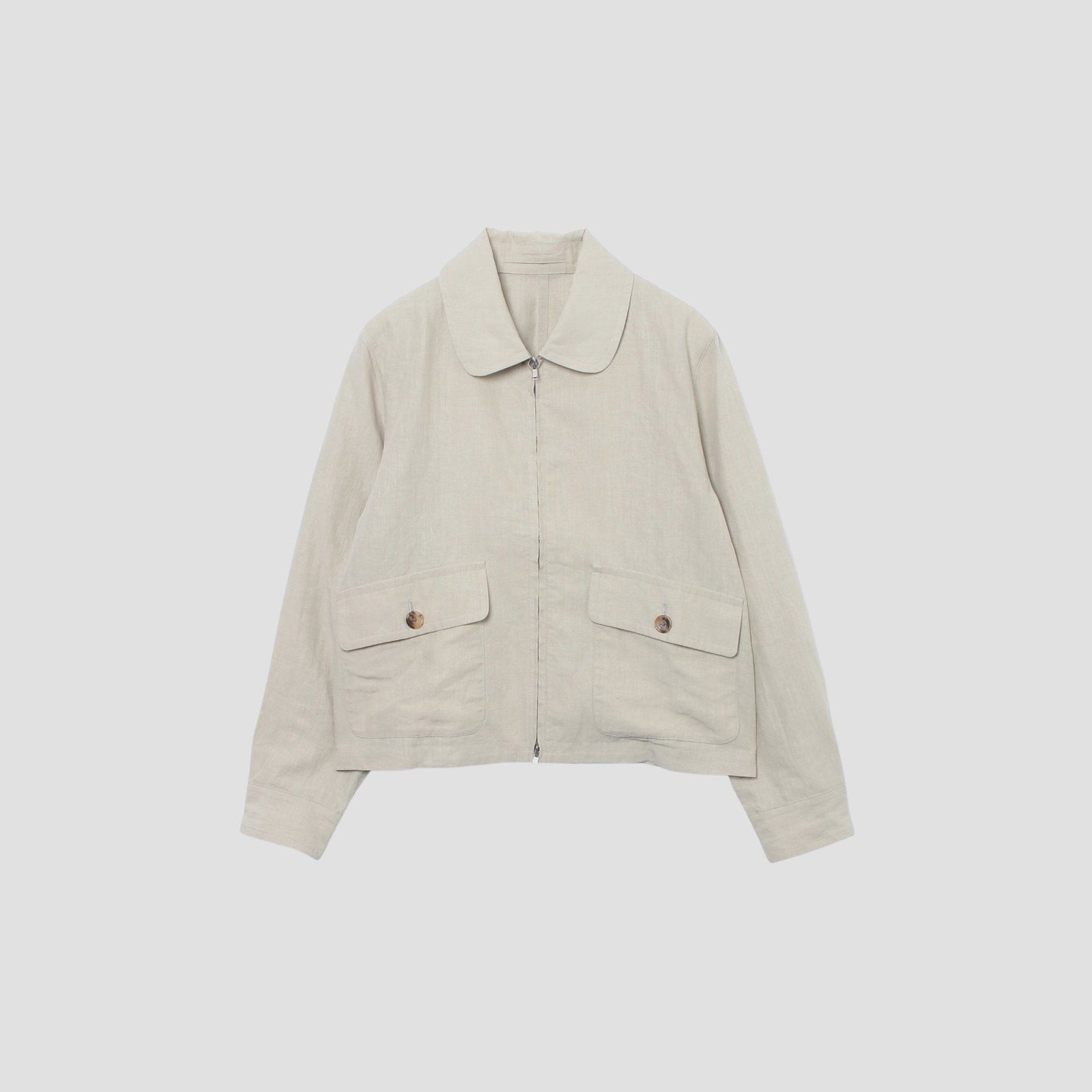 DENSE LINEN POPLIN BLOUSON