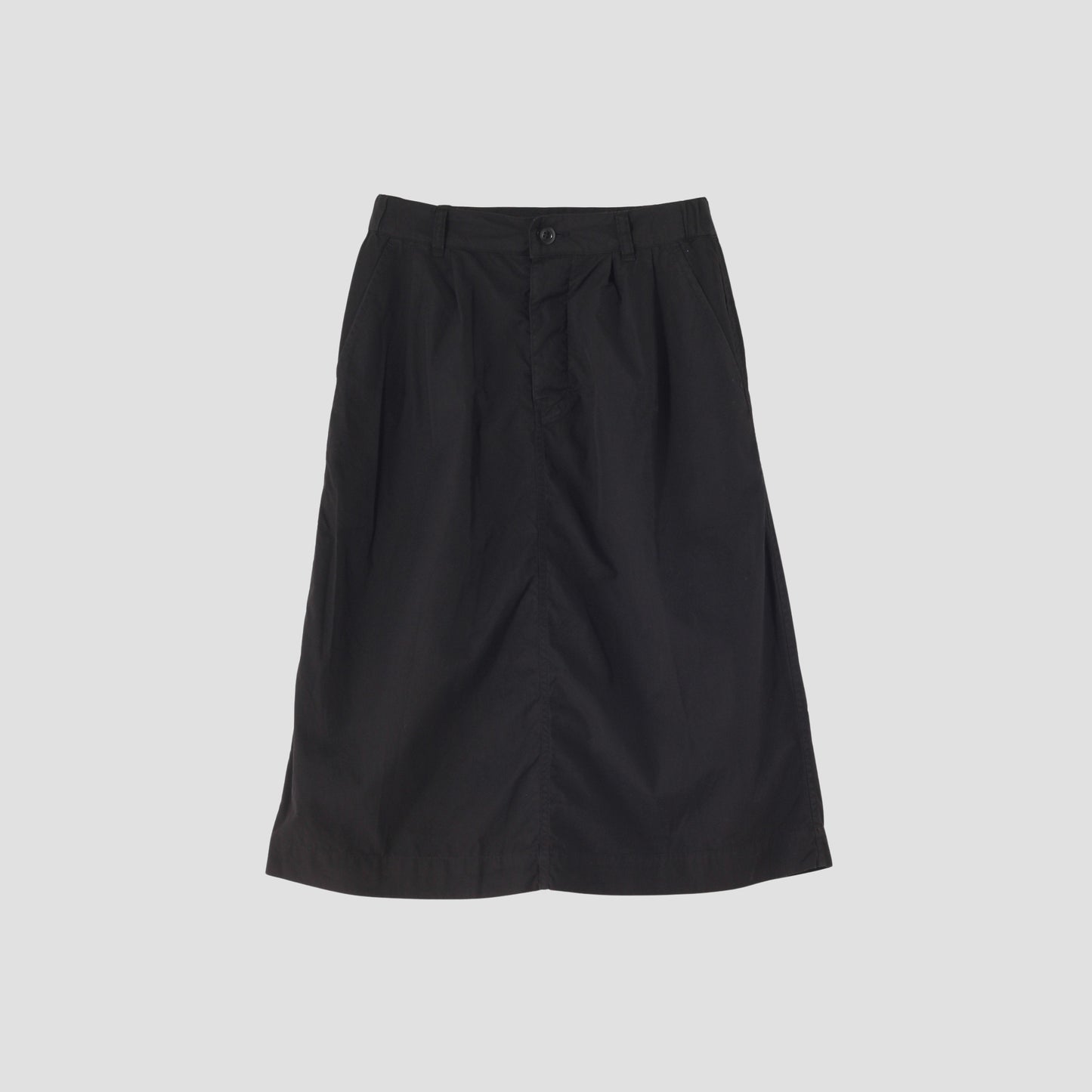 COMPACT TOUGH COTTON POPLIN SKIRT