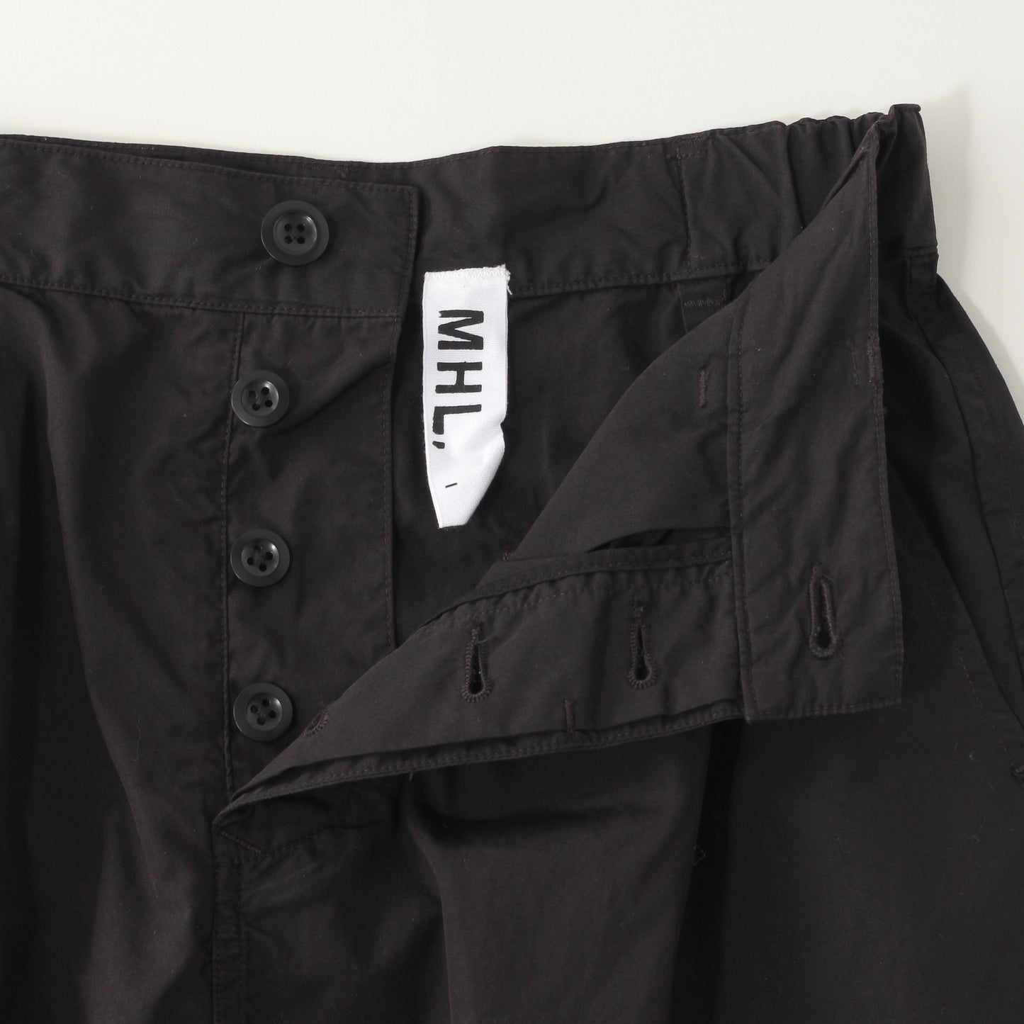 COMPACT TOUGH COTTON POPLIN SKIRT