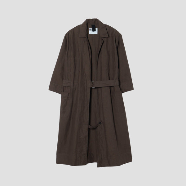 COTTON LINEN TWILL DRESS