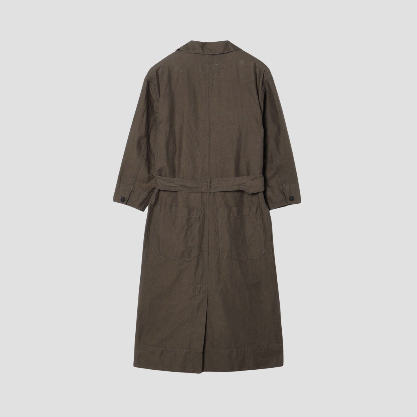 COTTON LINEN TWILL DRESS