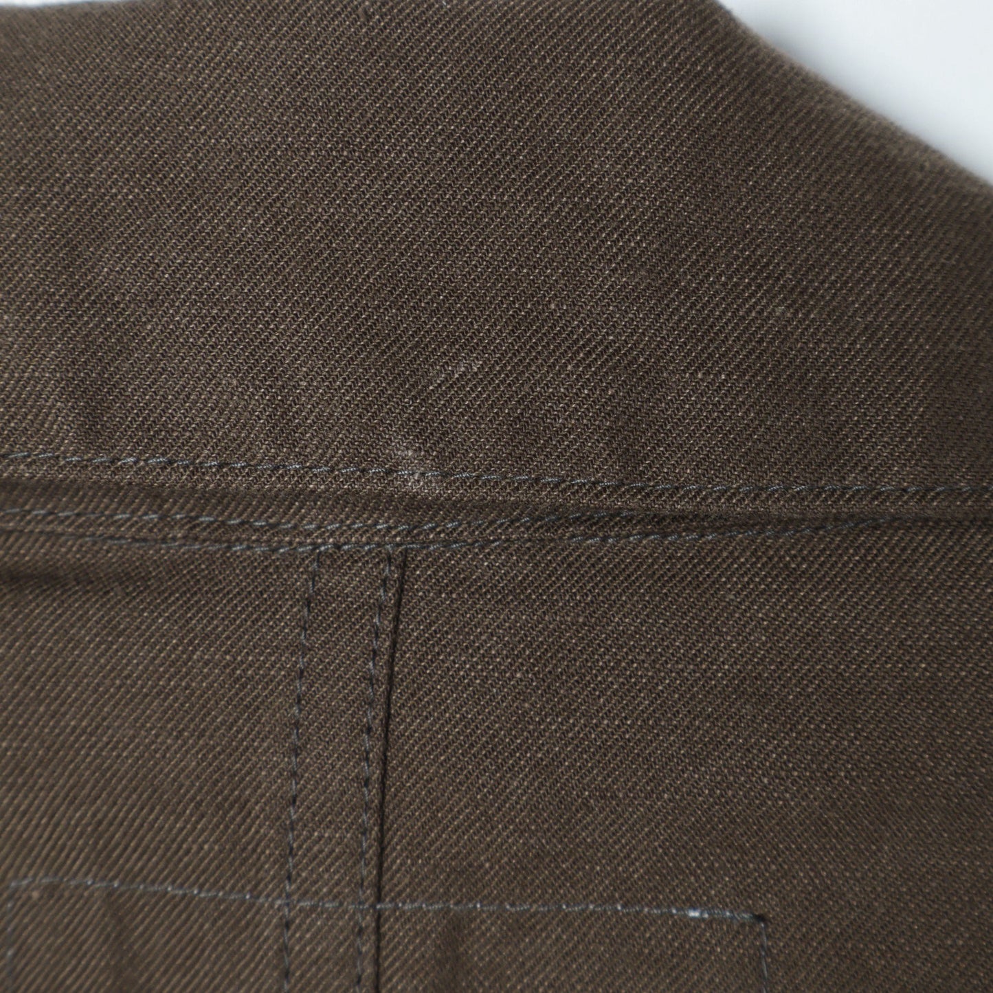 COTTON LINEN TWILL DRESS