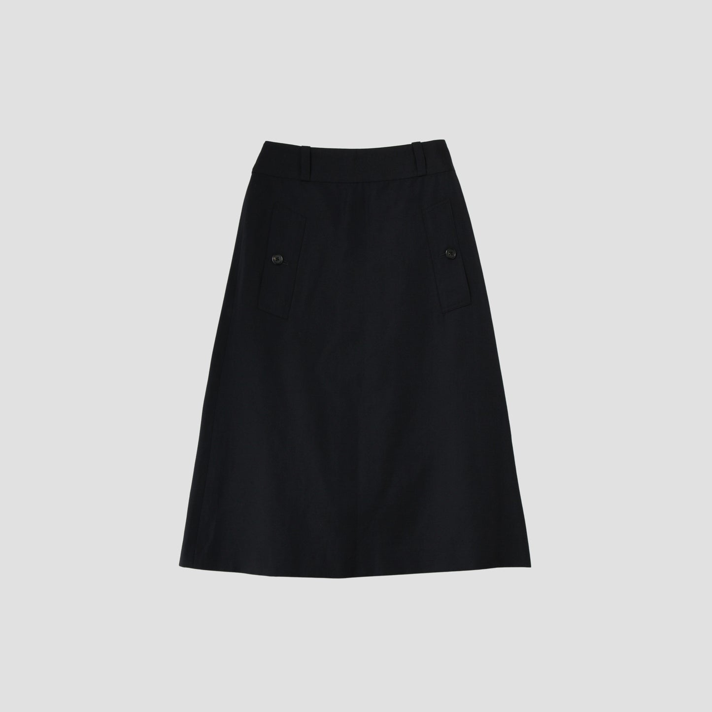 LINEN WOOL HOPSACK SKIRT