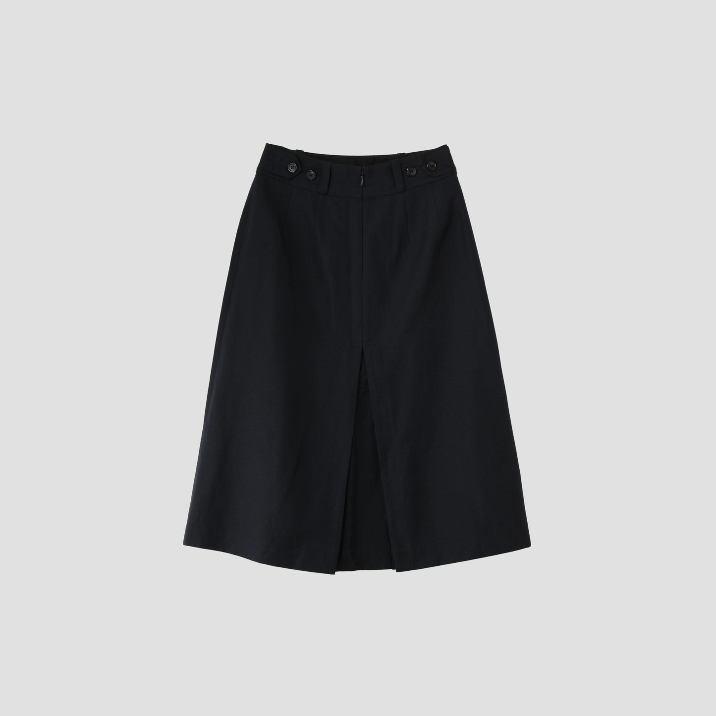 LINEN WOOL HOPSACK SKIRT