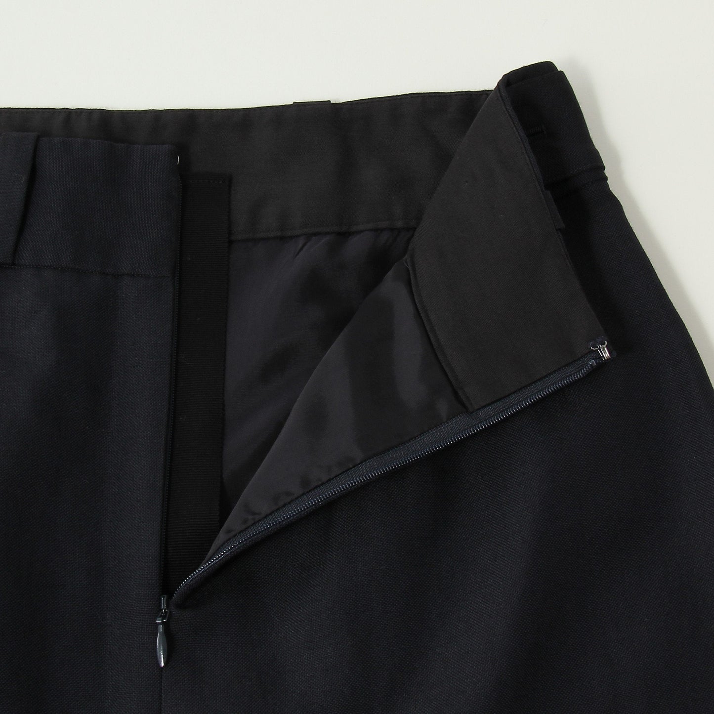 LINEN WOOL HOPSACK SKIRT