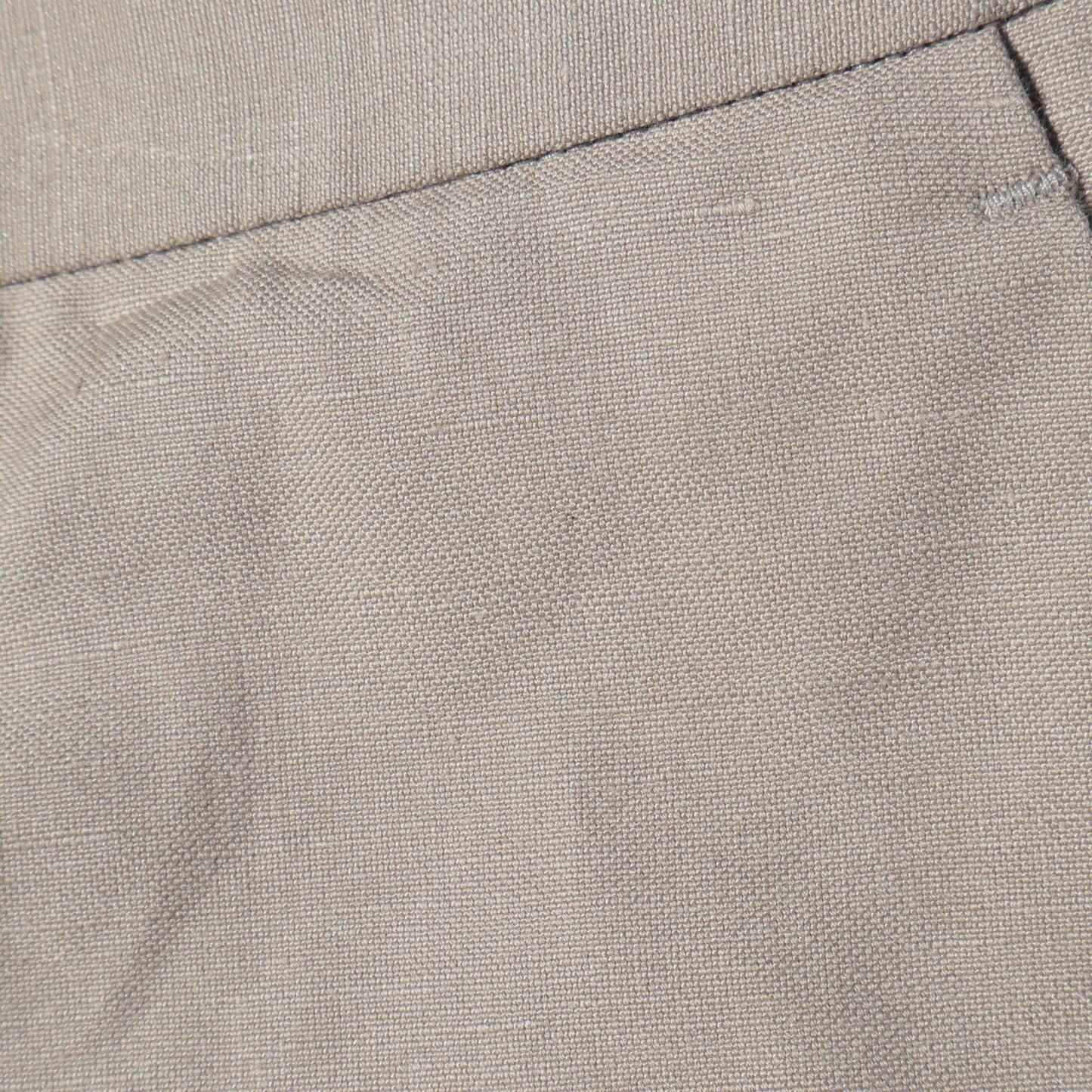 COTTON LINEN OXFORD TROUSERS