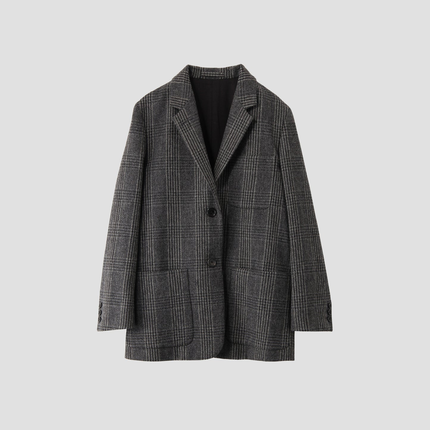 GLENCHECK WOOL JACKET