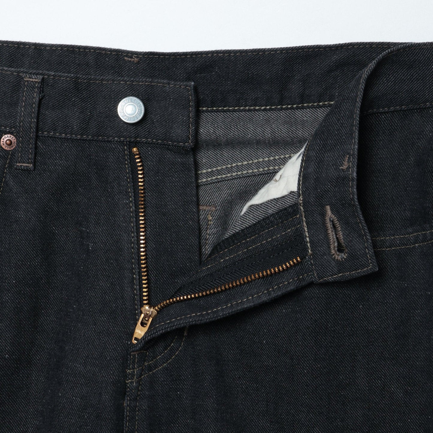 BLACK DENIM TROUSERS
