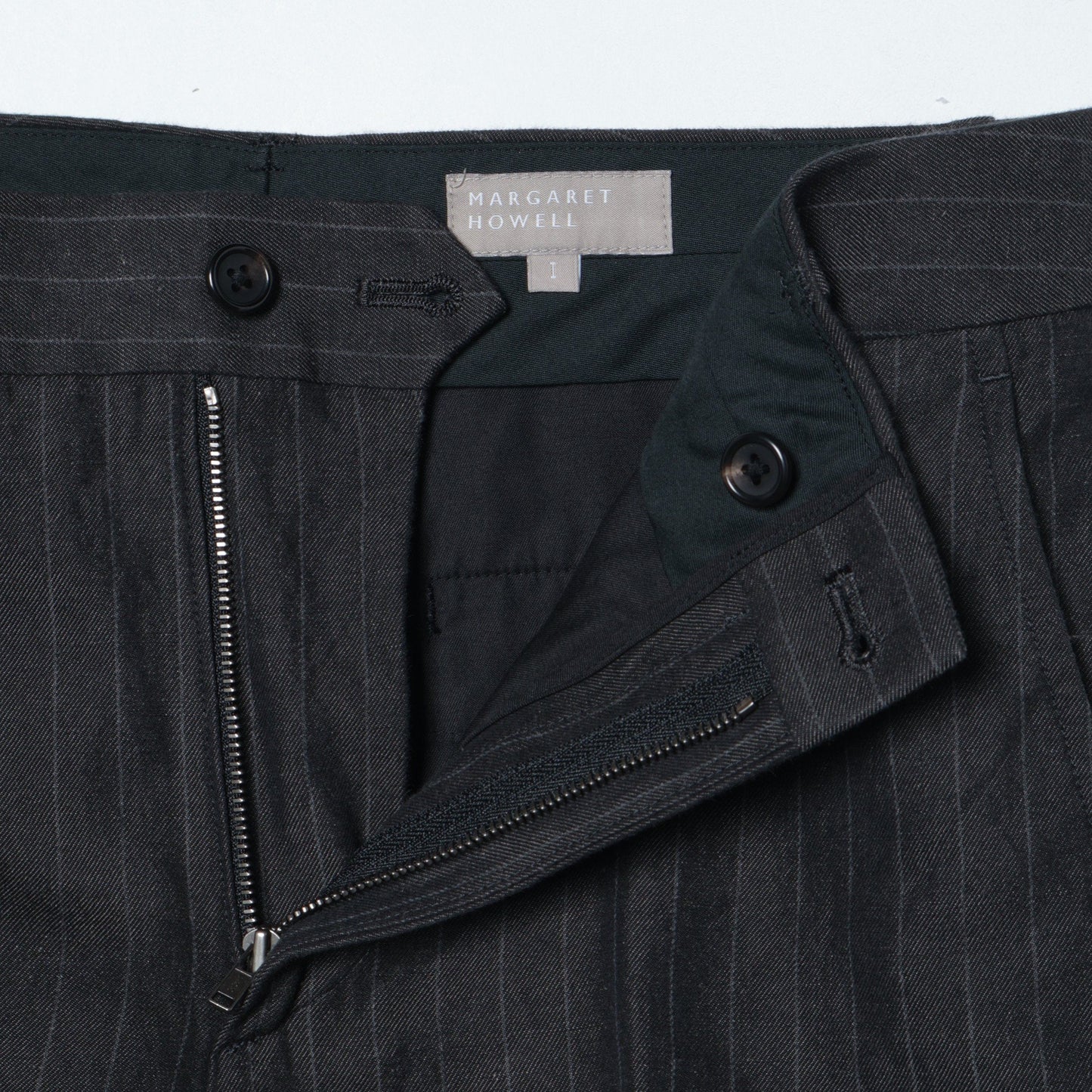 COTTON LINEN TWILL TROUSERS