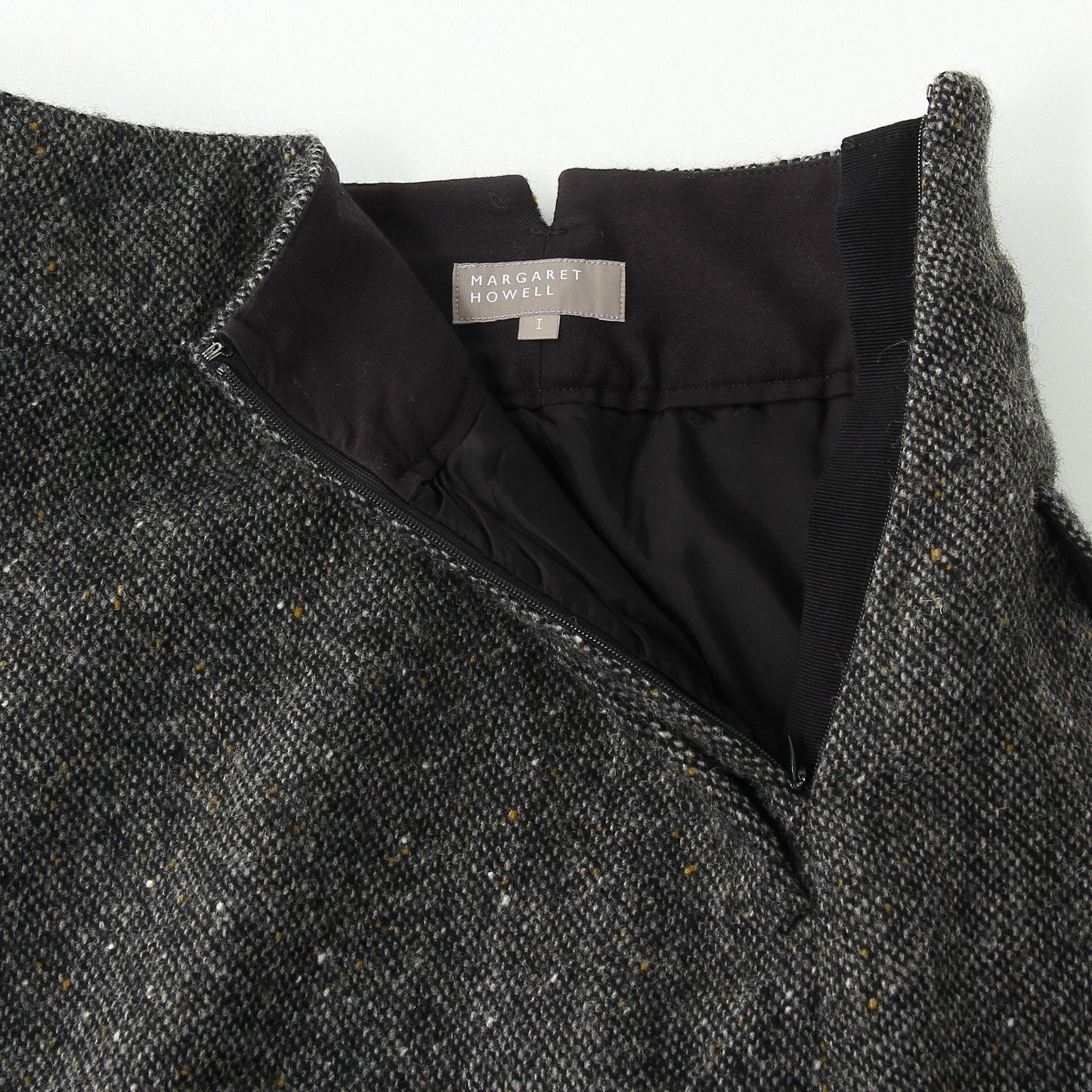 WOOL TWEED SKIRT