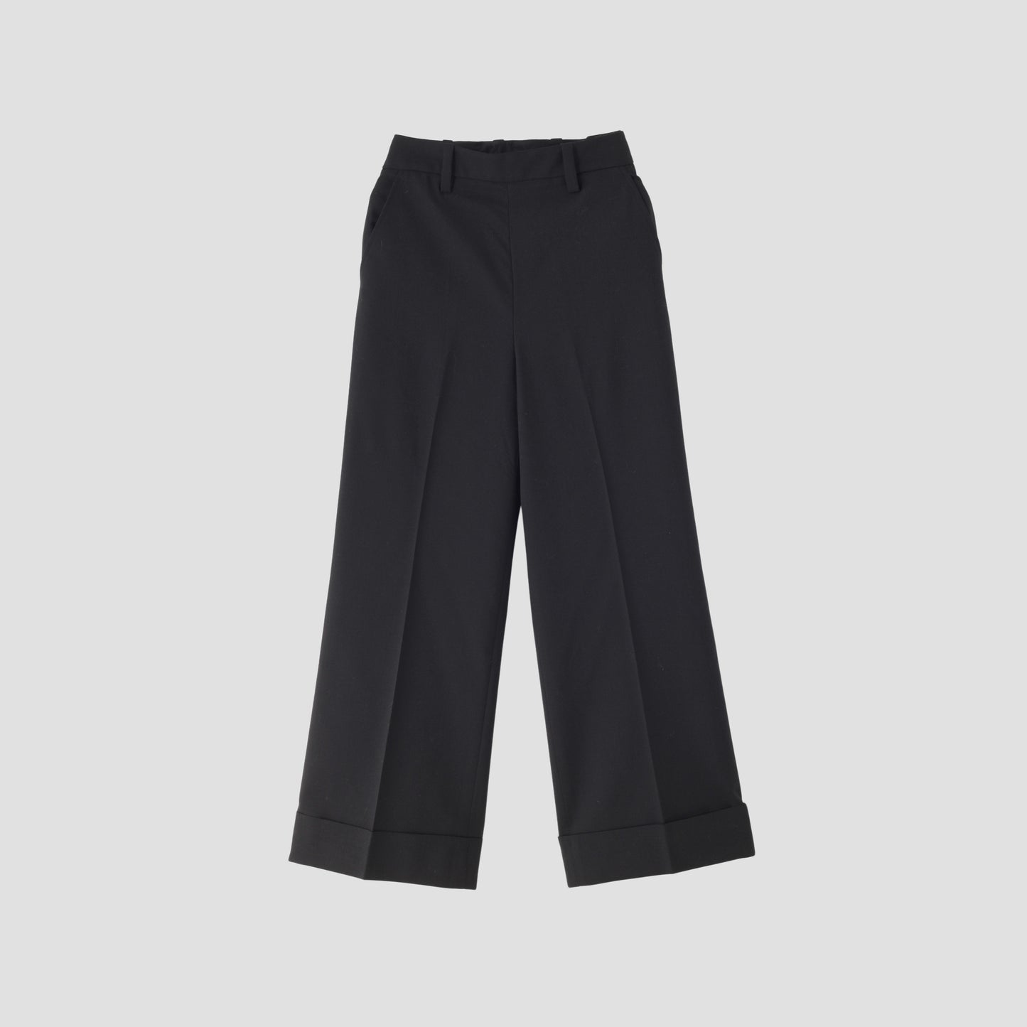 MATT WOOL TWILL TROUSERS