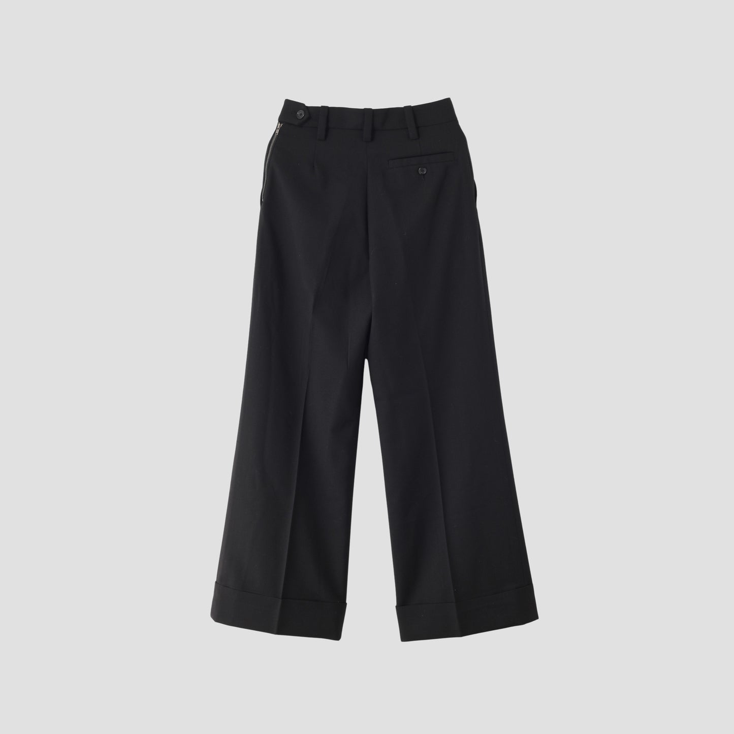 MATT WOOL TWILL TROUSERS