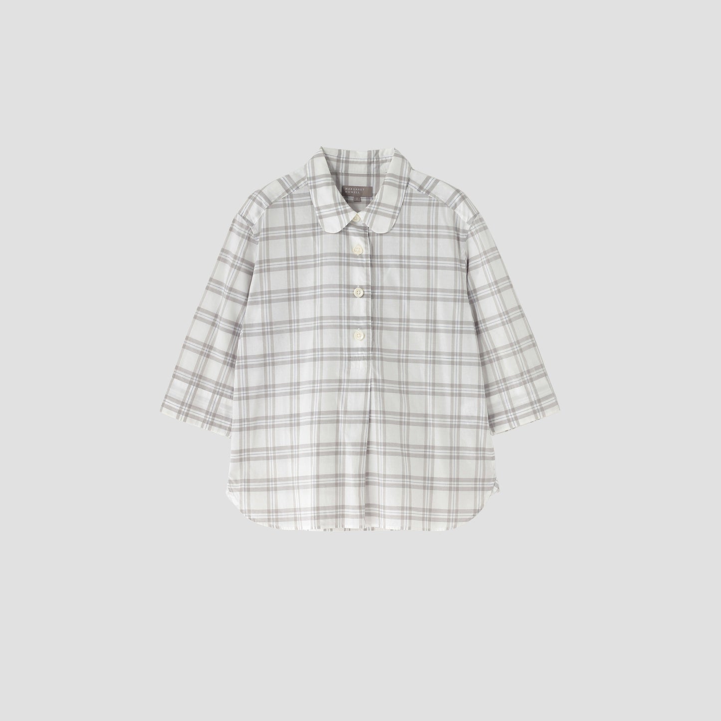 COTTON LINEN CHECK SHIRT