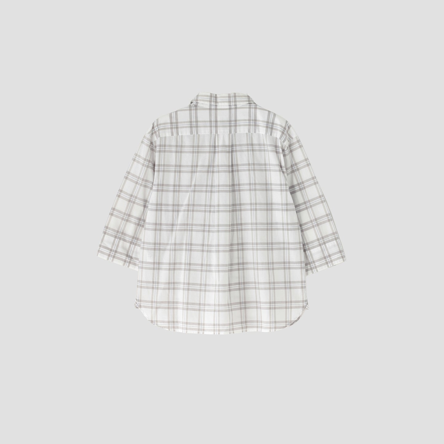 COTTON LINEN CHECK SHIRT