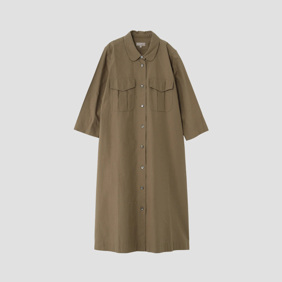 SILK COTTON POPLIN DRESS