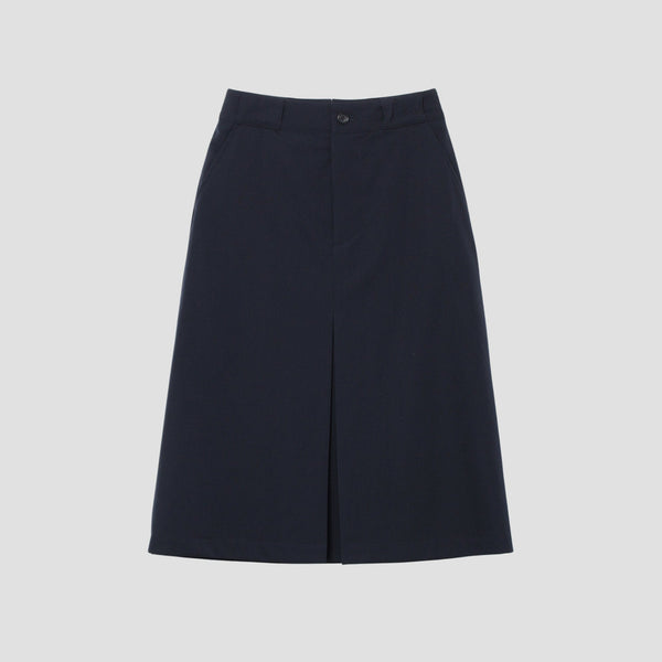 FINE WOOL TWILL SKIRT