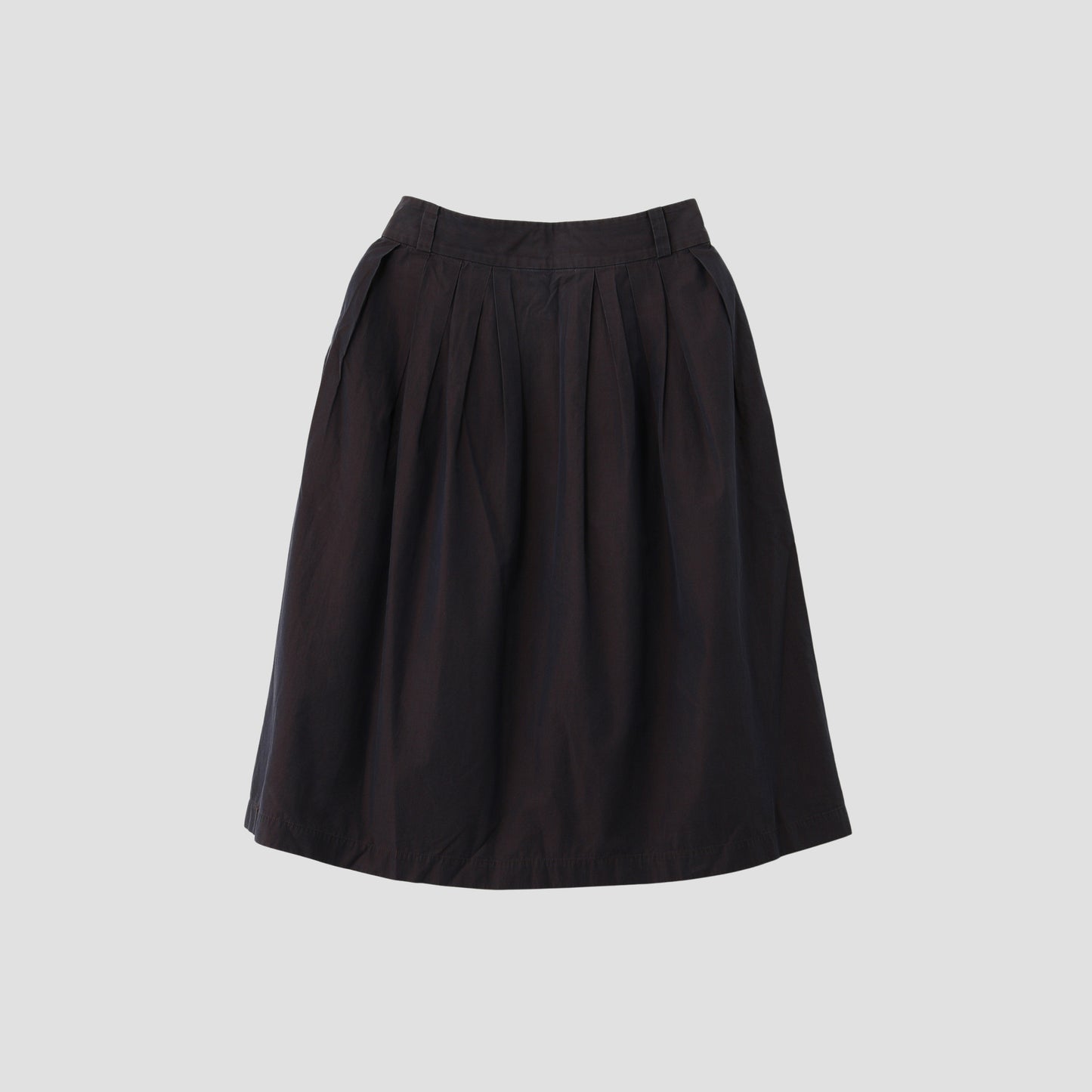 FINE COTTON CHAMBRAY SKIRT