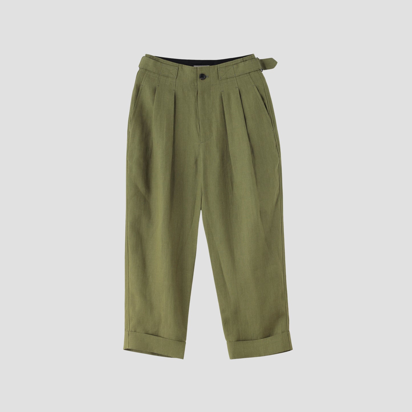 YARN DYED LINEN TROUSERS