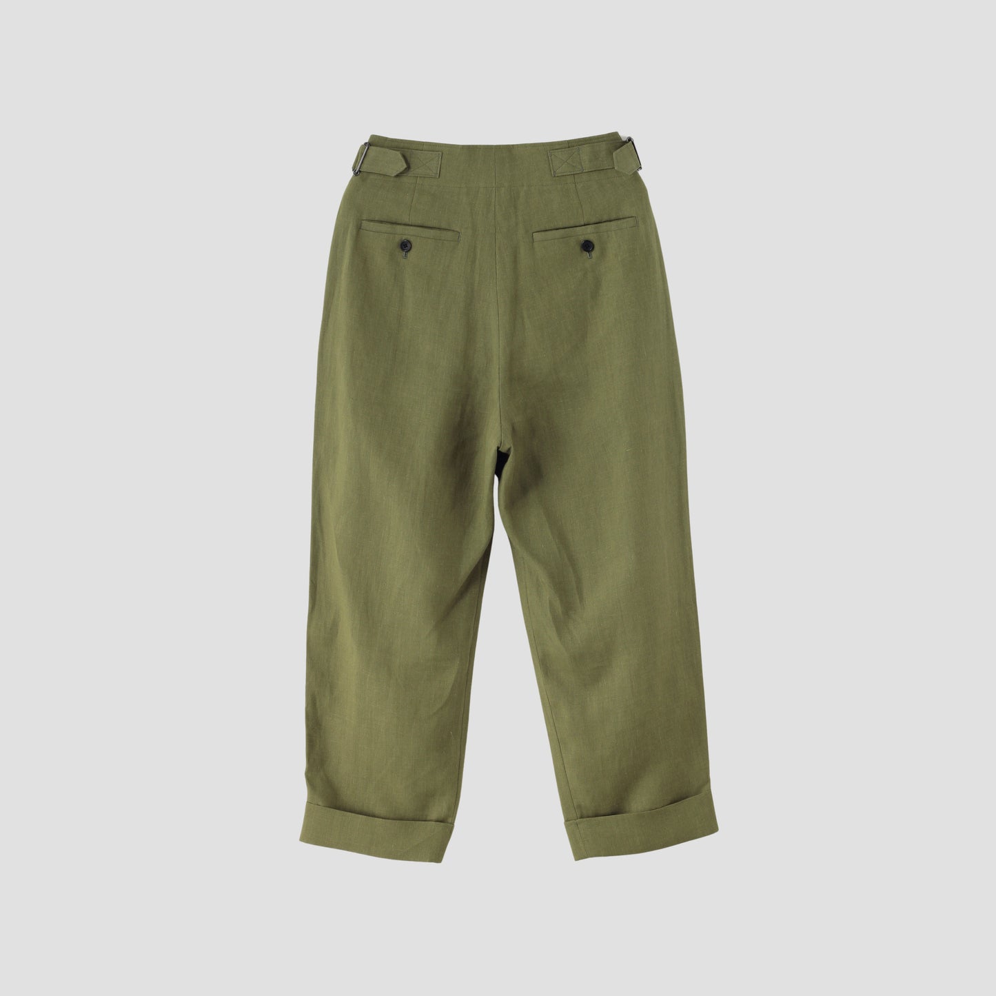 YARN DYED LINEN TROUSERS