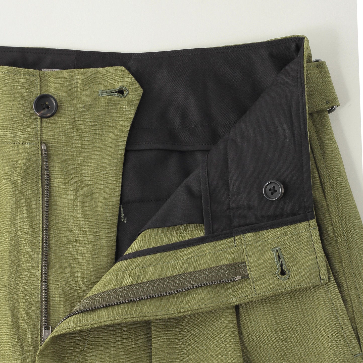 YARN DYED LINEN TROUSERS