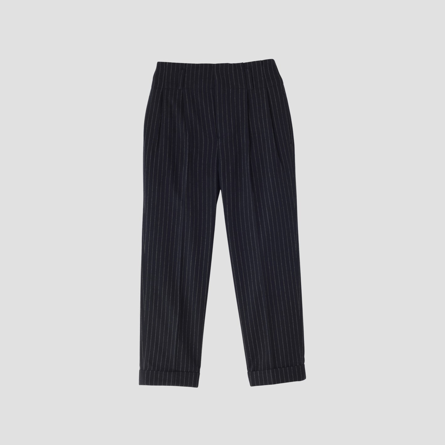 BROKEN STRIPE WOOL TROUSERS