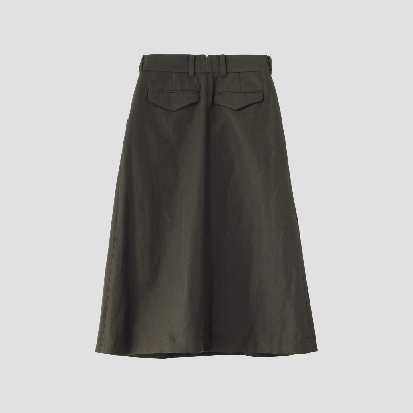 WOOL LINEN TWILL SKIRT
