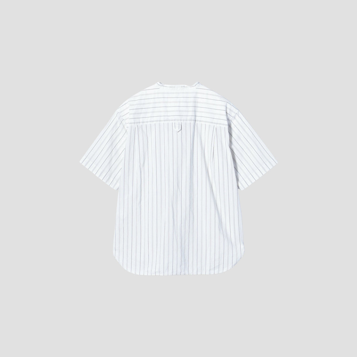 GRAPHIC STRIPE COTTON RAMIE SHIRT