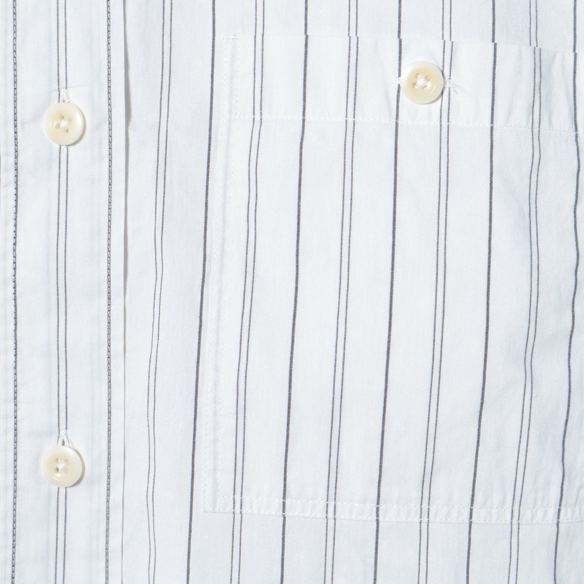 GRAPHIC STRIPE COTTON RAMIE SHIRT
