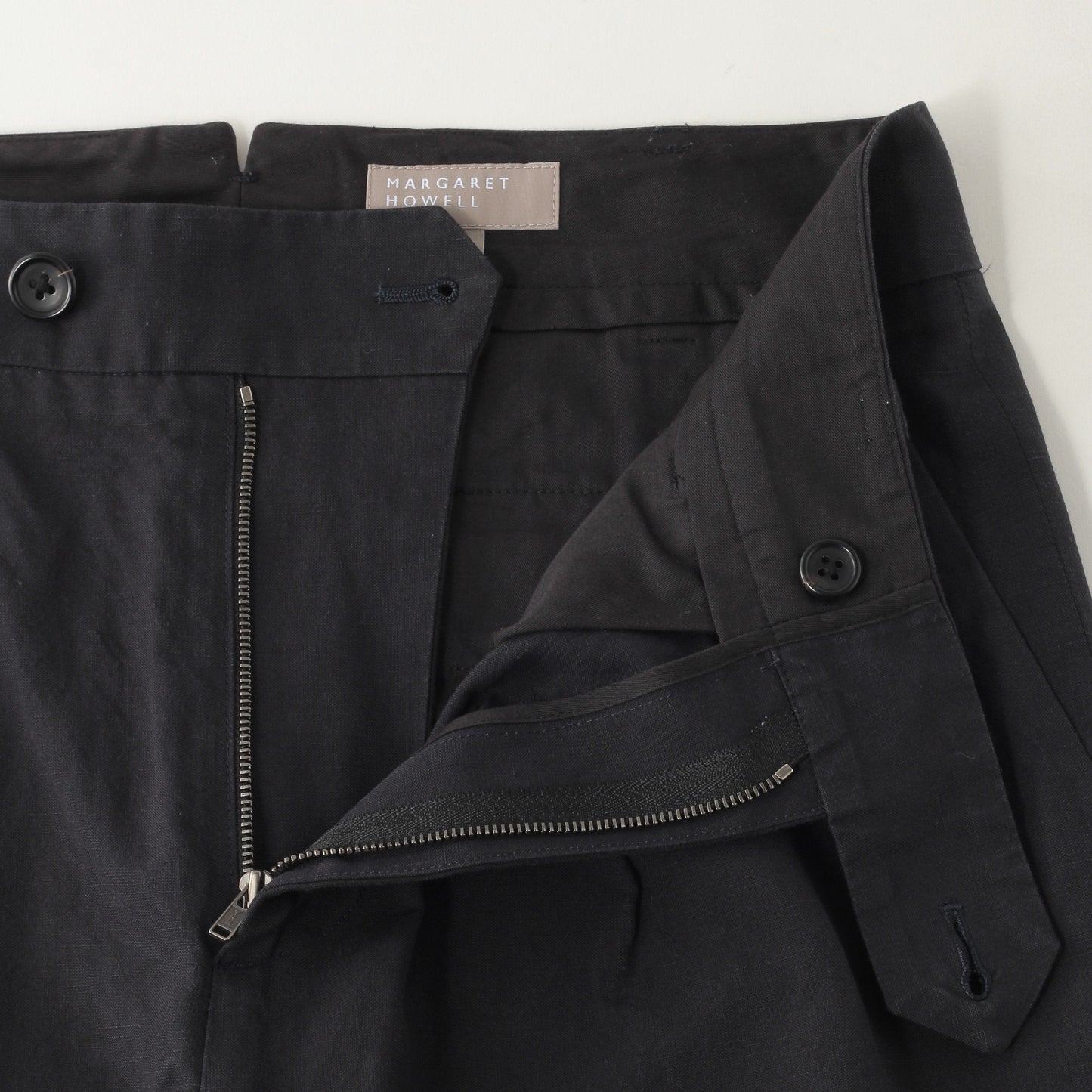 COTTON LINEN SILK TROUSERS