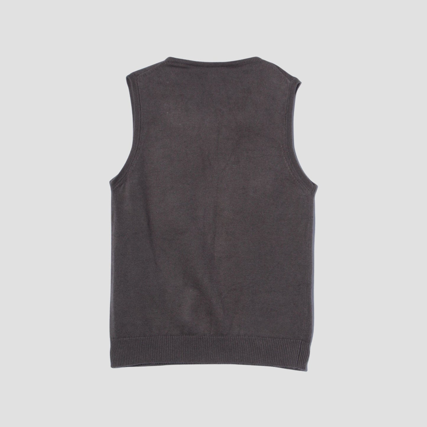 LINEN COTTON V NECK SLIPOVER KNIT