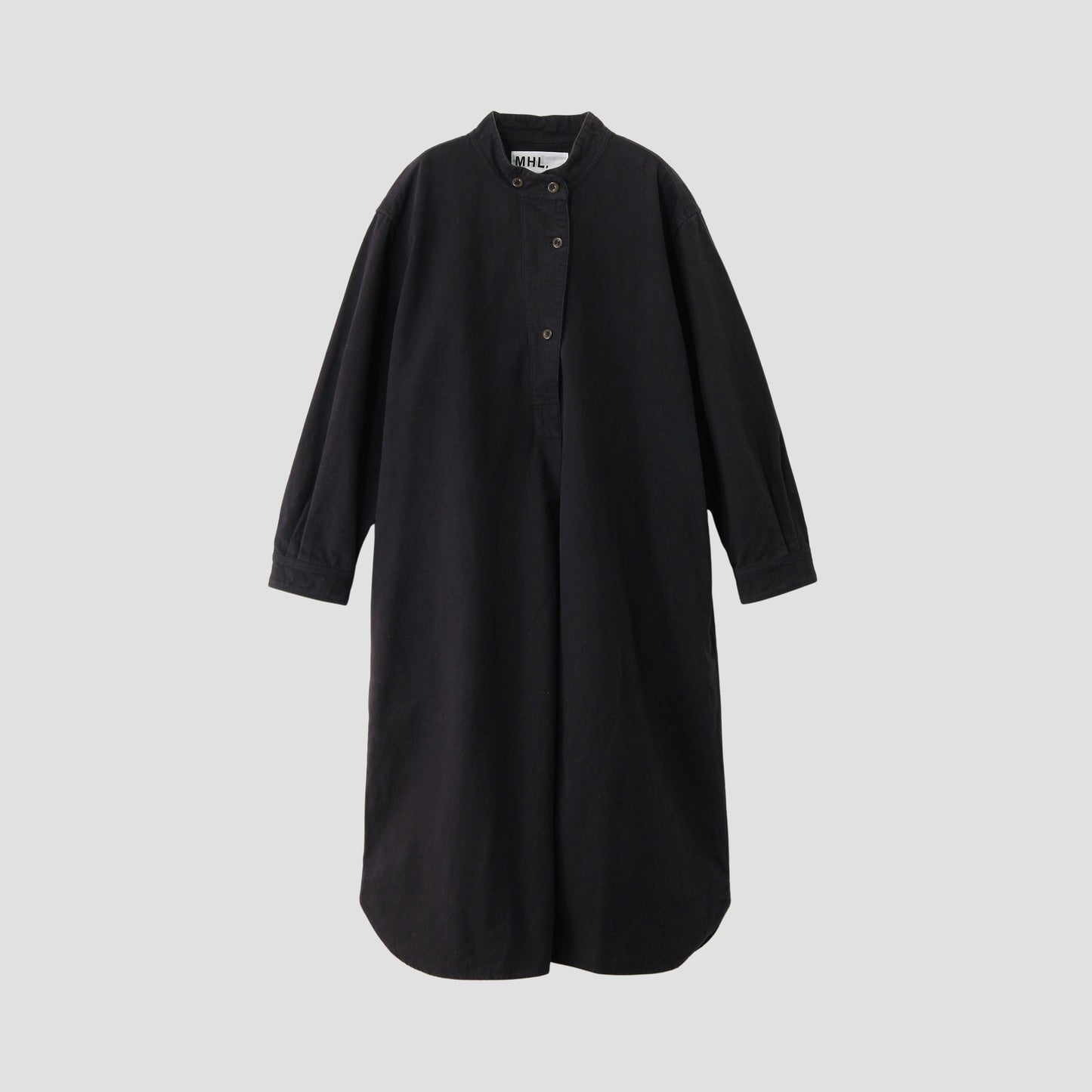 BRUSHED COTTON LINEN DRESS