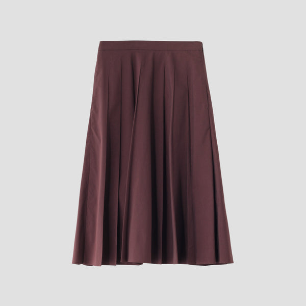 YARN DYE COTTON BLEND SKIRT