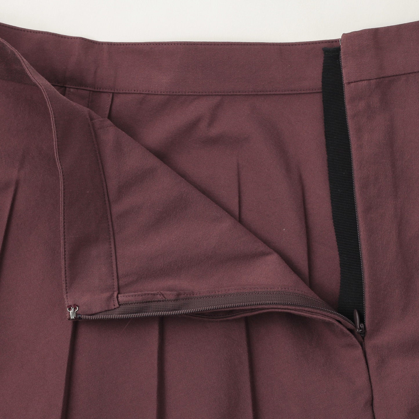 YARN DYE COTTON BLEND SKIRT