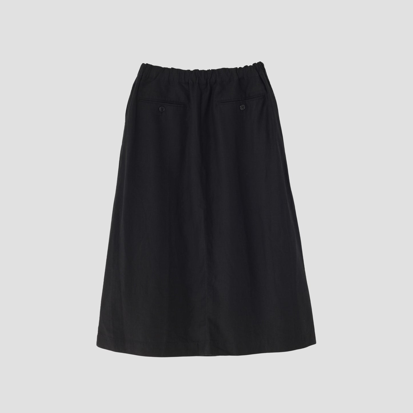DENSE FINE LINEN POPLIN SKIRT