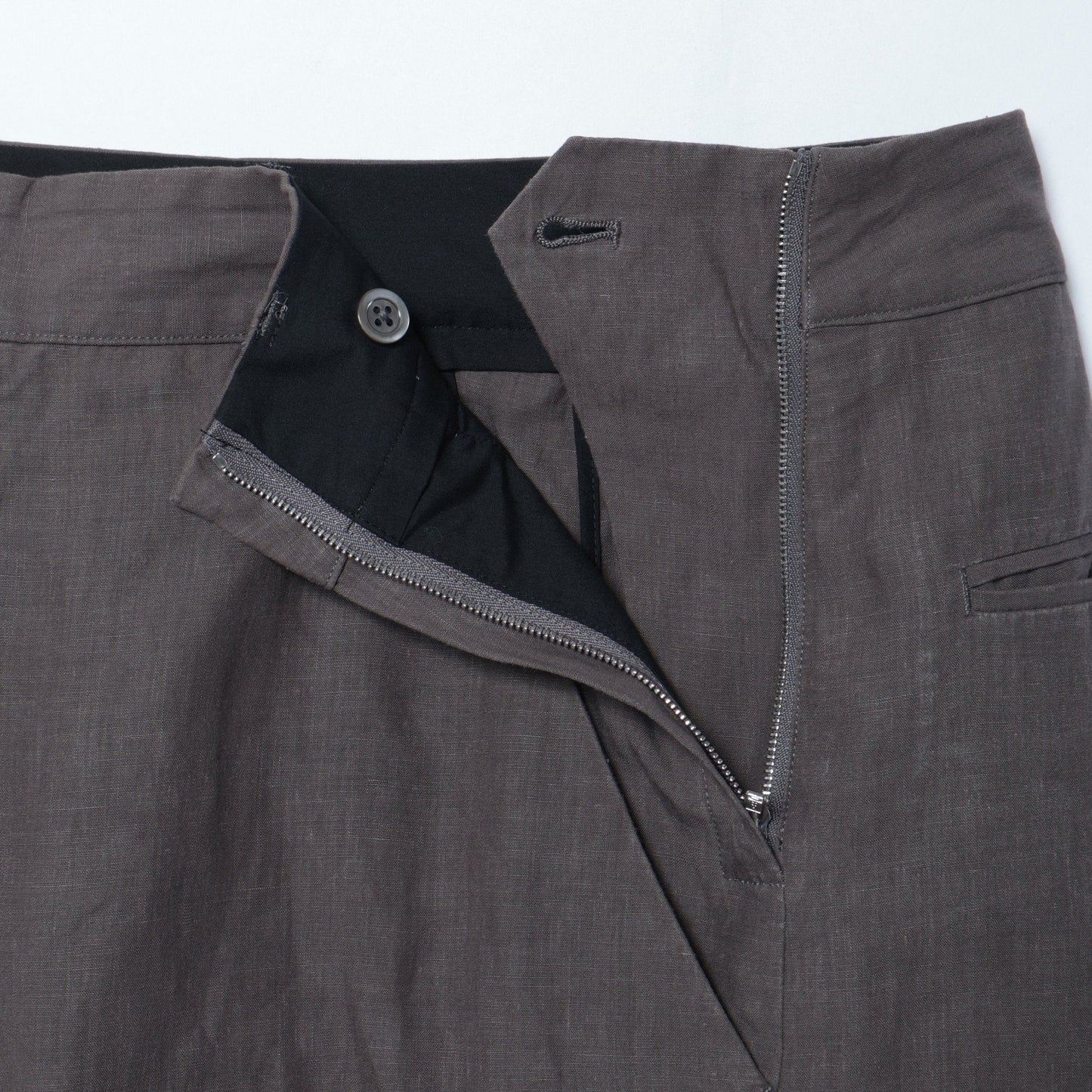 HIGH DENSE LINEN TROUSERS