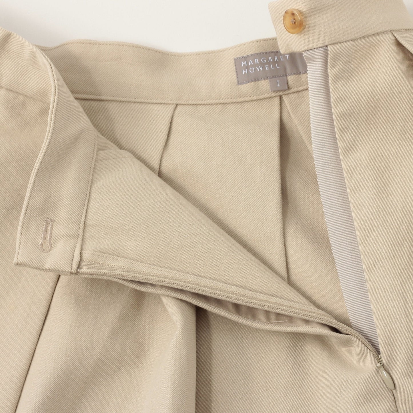 COTTON WOOL TWILL SKIRT
