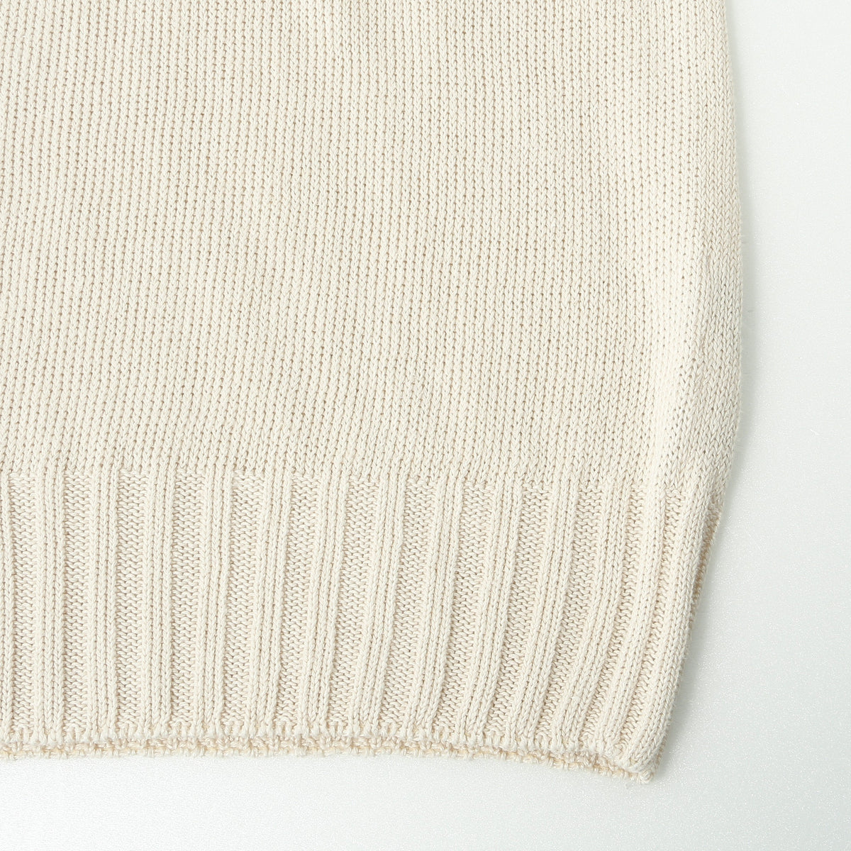 LINEN COTTON WIDE ROLL NECK KNIT