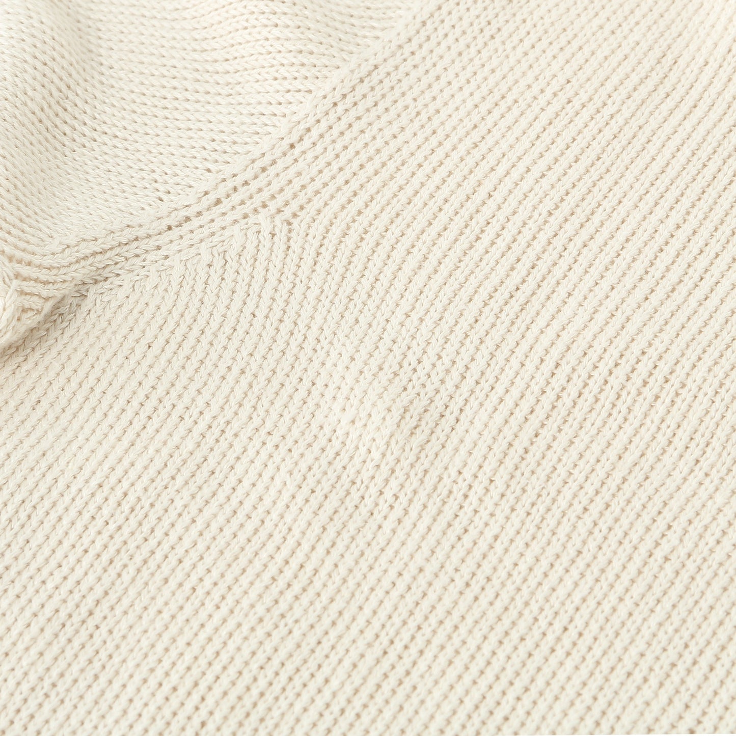 LINEN COTTON WIDE ROLL NECK KNIT