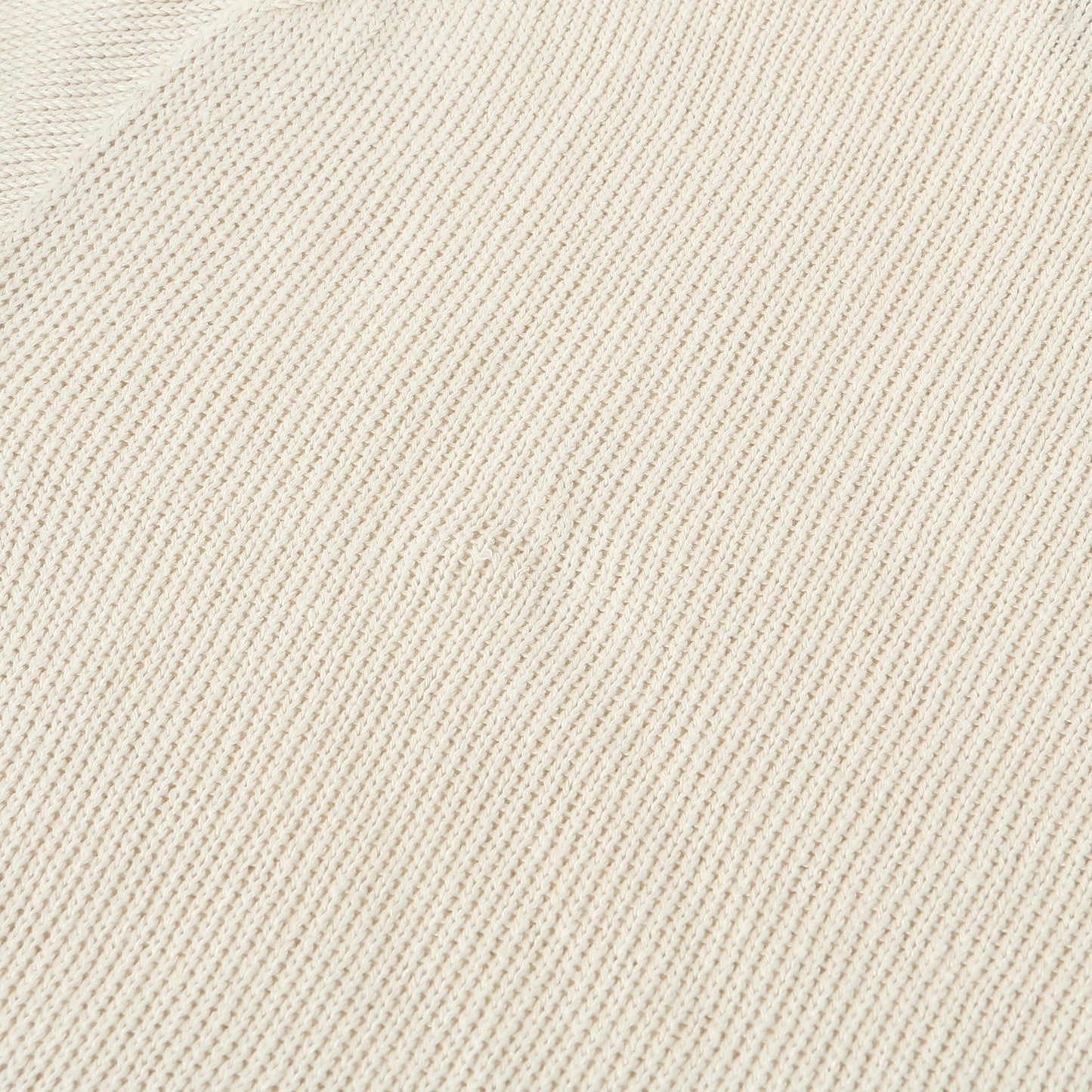 LINEN COTTON WIDE ROLL NECK KNIT