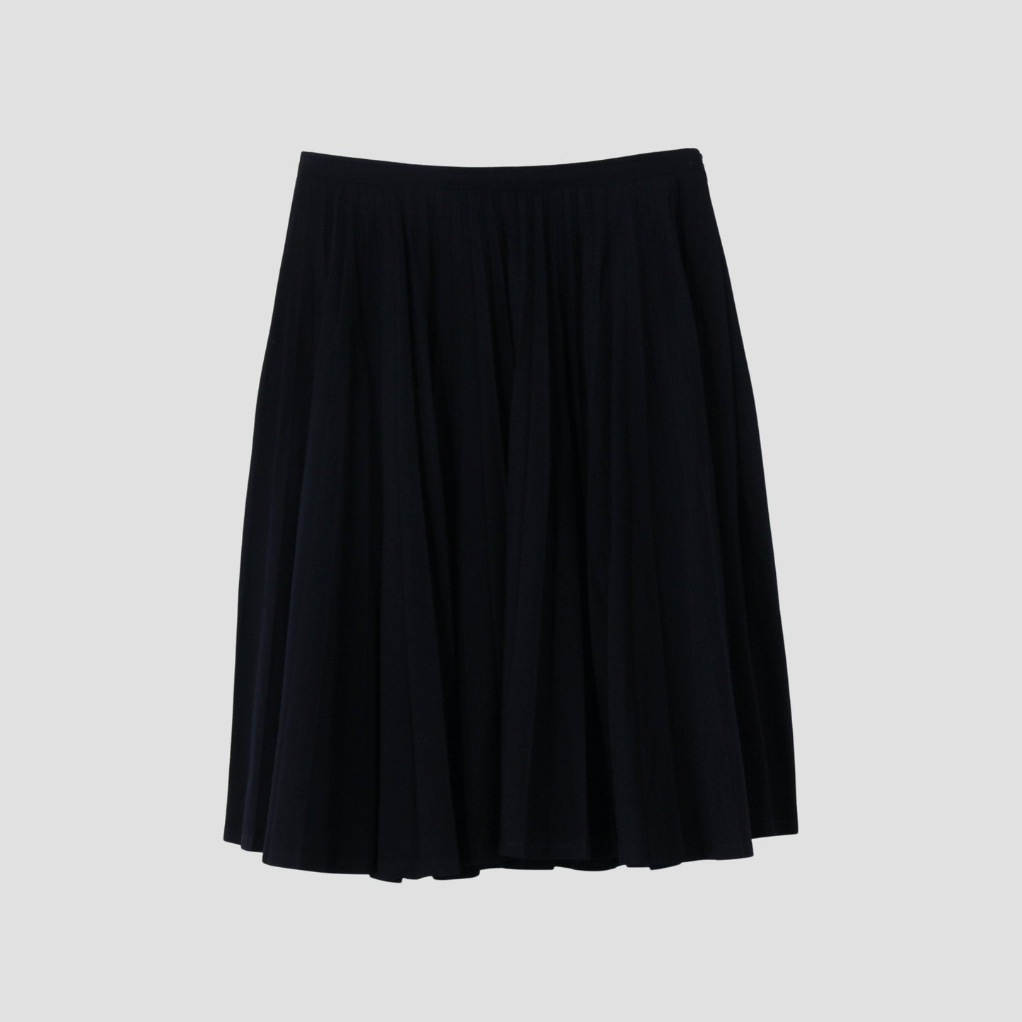 WOOL COTTON GABARDINE SKIRT