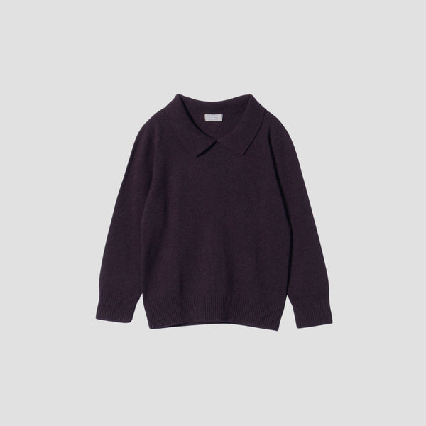 CASHMERE WOOL POLO JUMPER KNIT