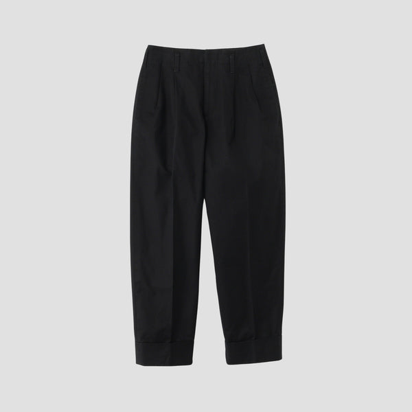 BRUSHED COTTON TWILL TROUSERS