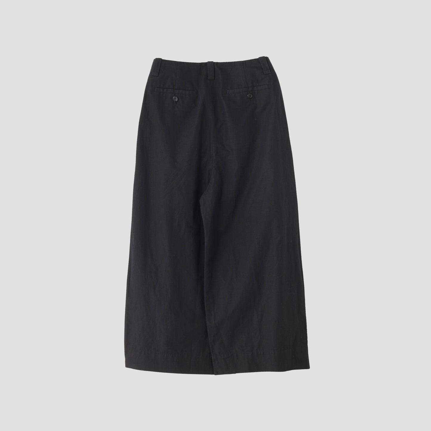PLAIN WEAVE COTTON LINEN TROUSERS