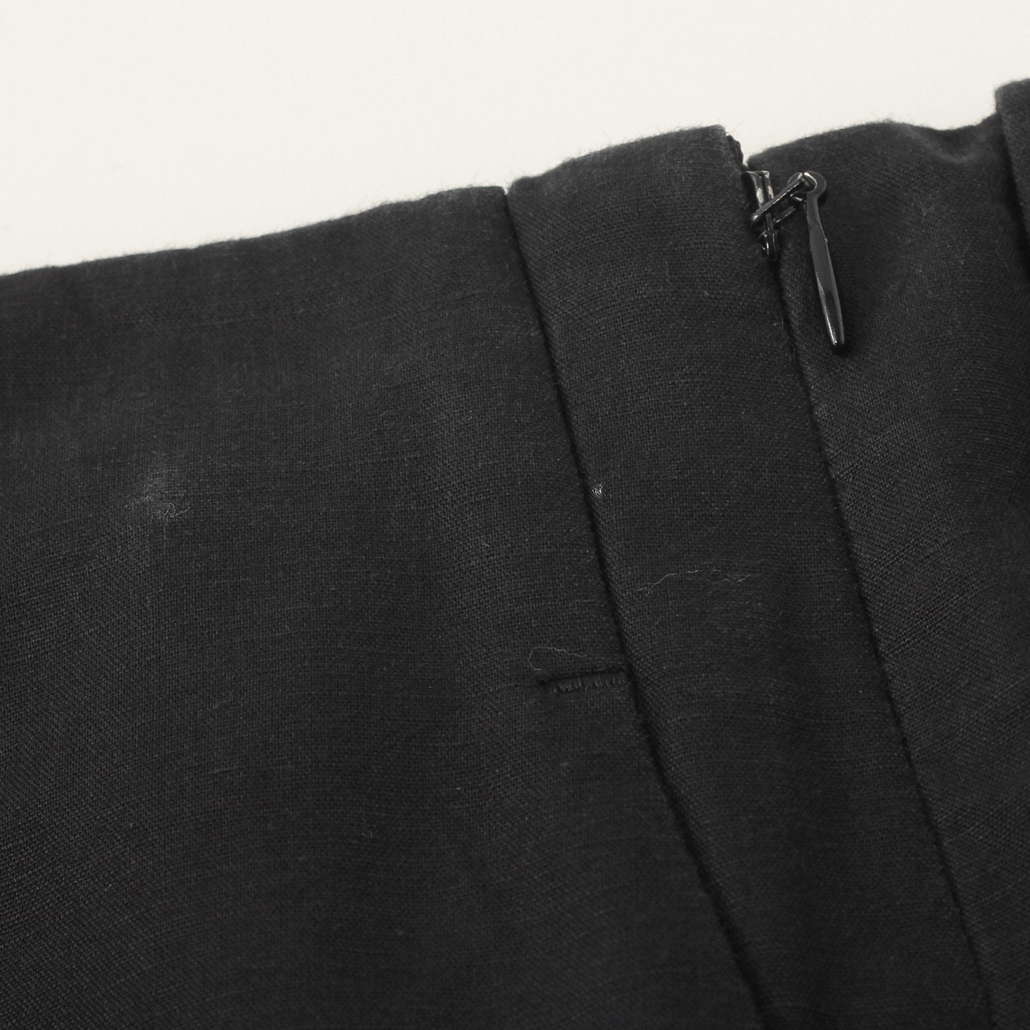 PLAIN WEAVE COTTON LINEN TROUSERS