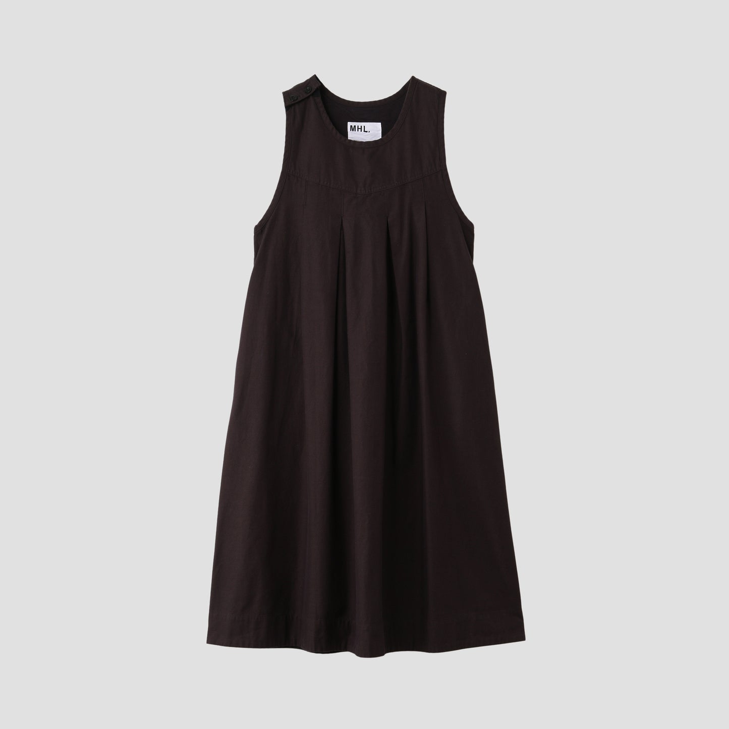 CONTRAST WARP COTTON DRESS